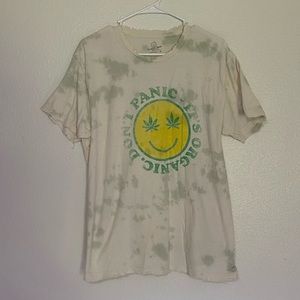Earthbound Smiley Face Weed Tee